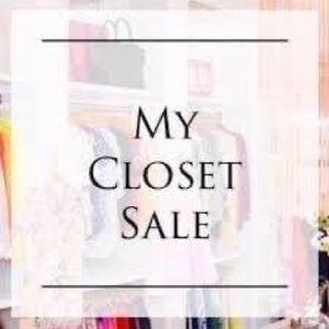 MY CLOSET IS ON SALE